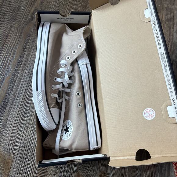 Converse Chuck Taylor All Star Hi top Shoes Mens 8 womens 10 Vintage Brown Tan main image 4